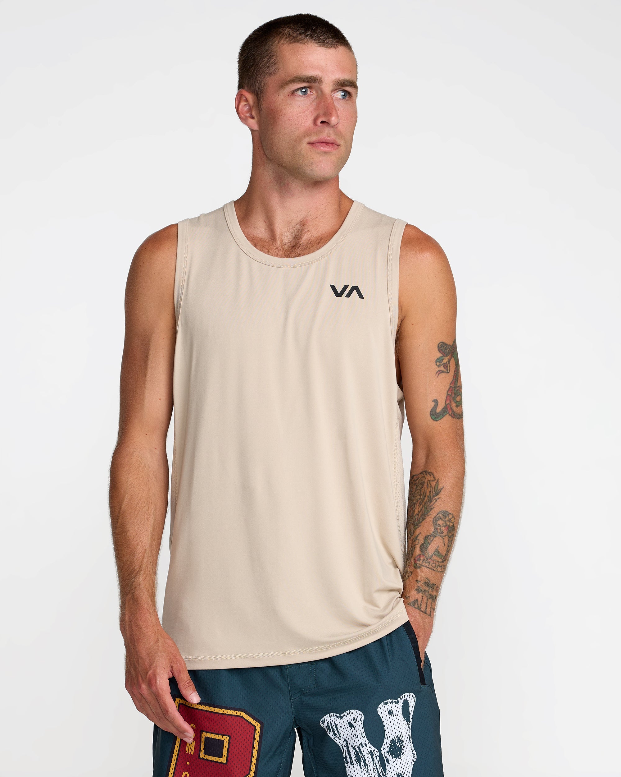 RVCA Sport Vent SL Tank LKH-LIGHT KHAKI M