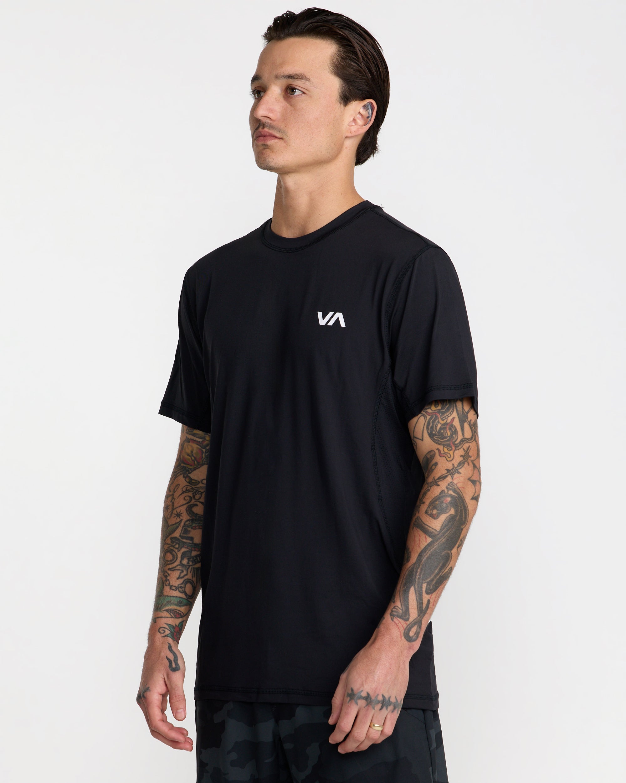 RVCA SPORT VENT SS BLK-BLACK L