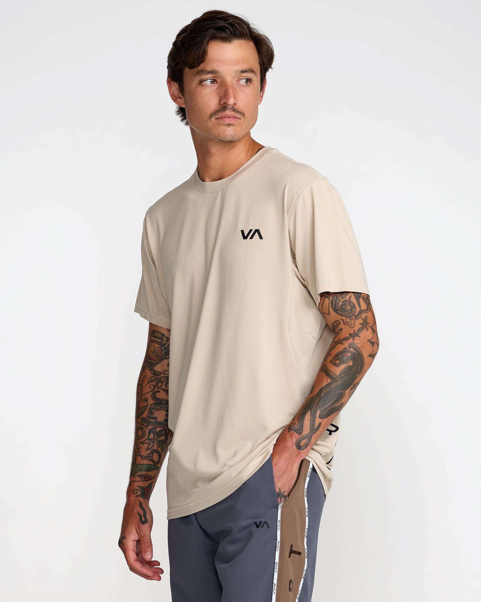 RVCA SPORT VENT SS LKH-LIGHT KHAKI M