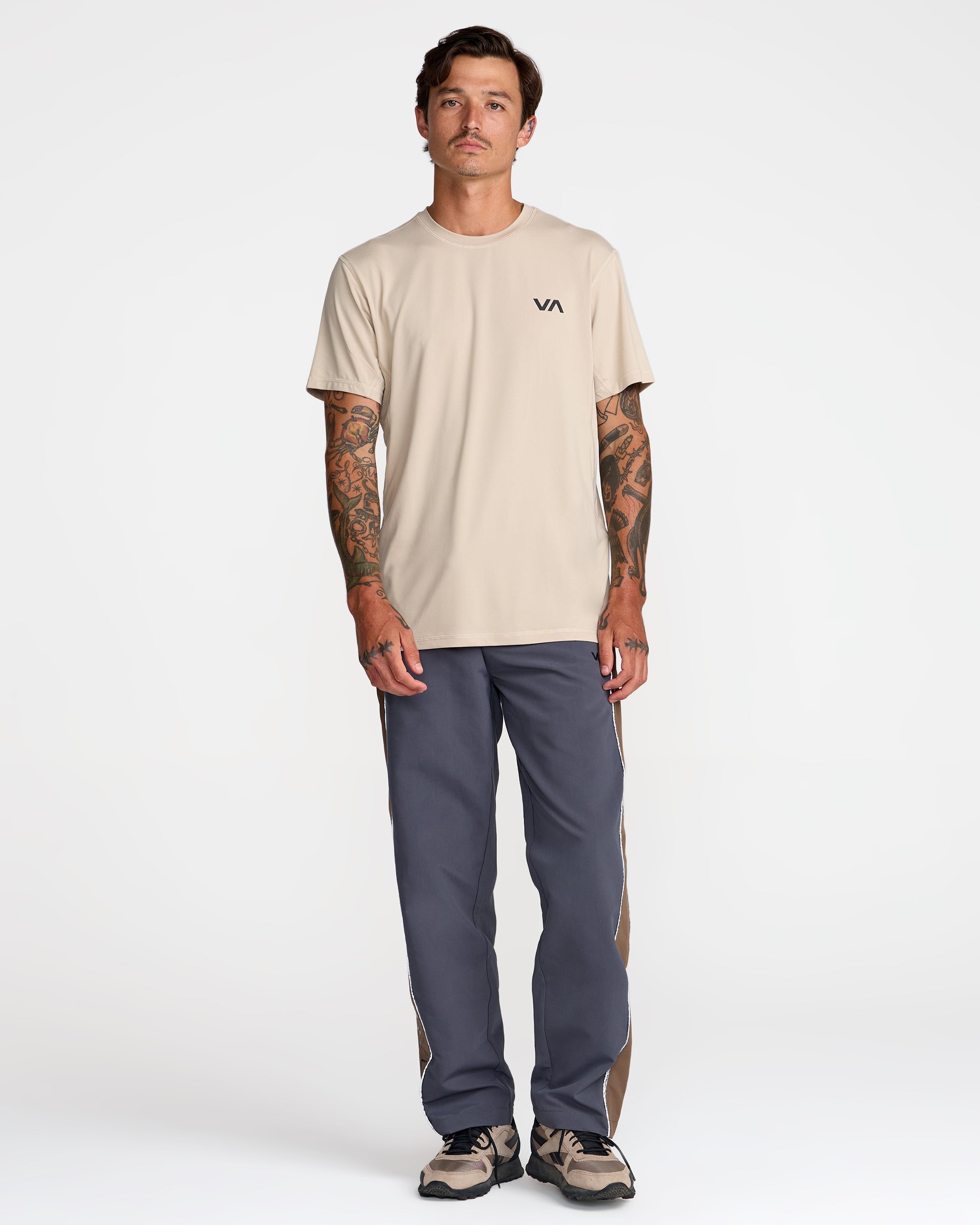 RVCA SPORT VENT SS LKH-LIGHT KHAKI S
