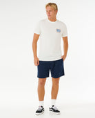 RIP CURL PACIFIC RINSE SUNRISE TEE 3021-BONE M