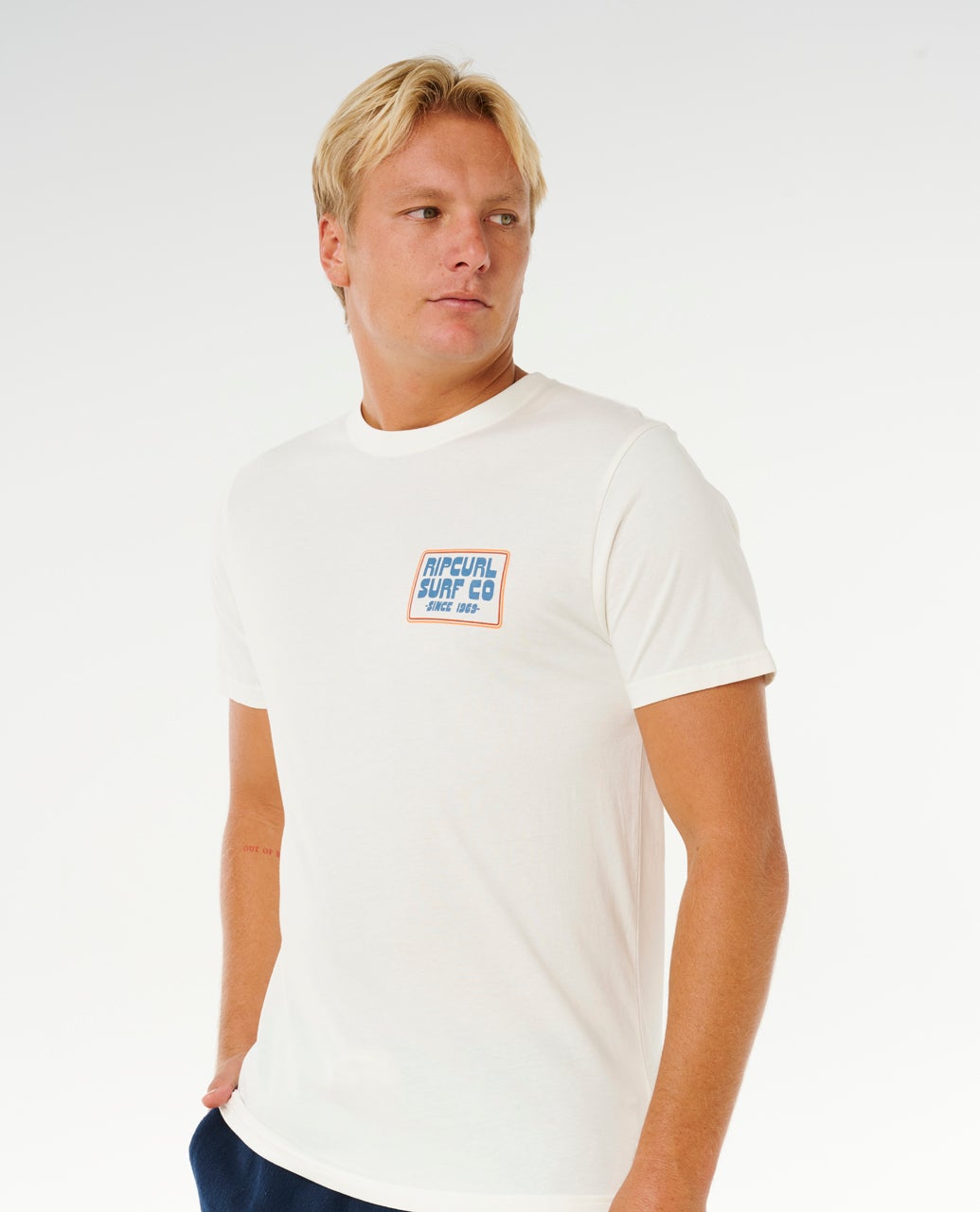 RIP CURL PACIFIC RINSE SUNRISE TEE 3021-BONE M