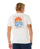 RIP CURL PACIFIC RINSE SUNRISE TEE 3021-BONE S