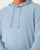RIP CURL PACIFIC RINSE TEX HOOD 4737 - FADED DENIM S