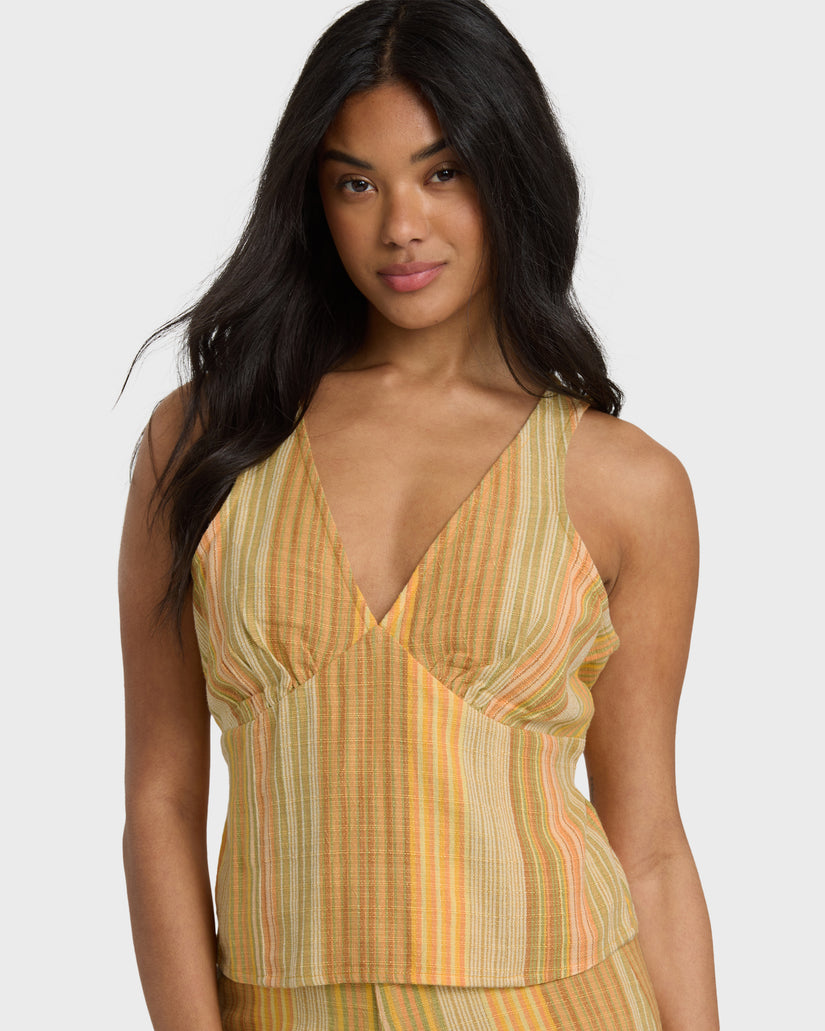 BILLABONG HAZY DAZE TOP BRM-BROWN MULTI XS