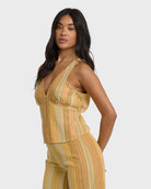 BILLABONG HAZY DAZE TOP BRM-BROWN MULTI M