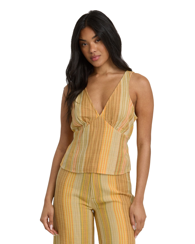 BILLABONG HAZY DAZE TOP BRM-BROWN MULTI XS