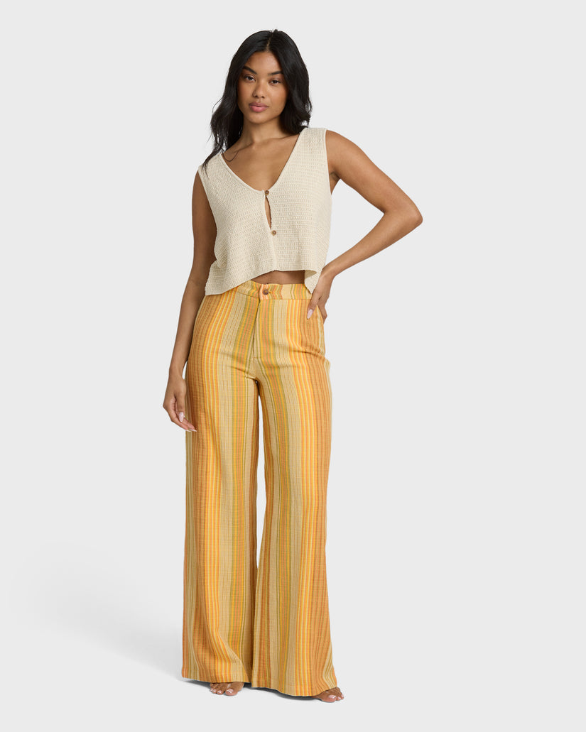 BILLABONG HAZY DAZE ELST PANT BRM-BROWN MULTI S