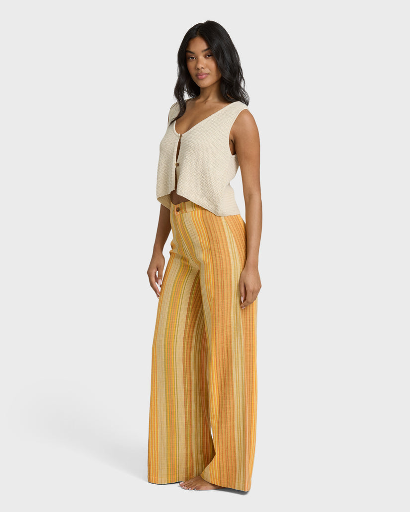 BILLABONG HAZY DAZE ELST PANT BRM-BROWN MULTI L