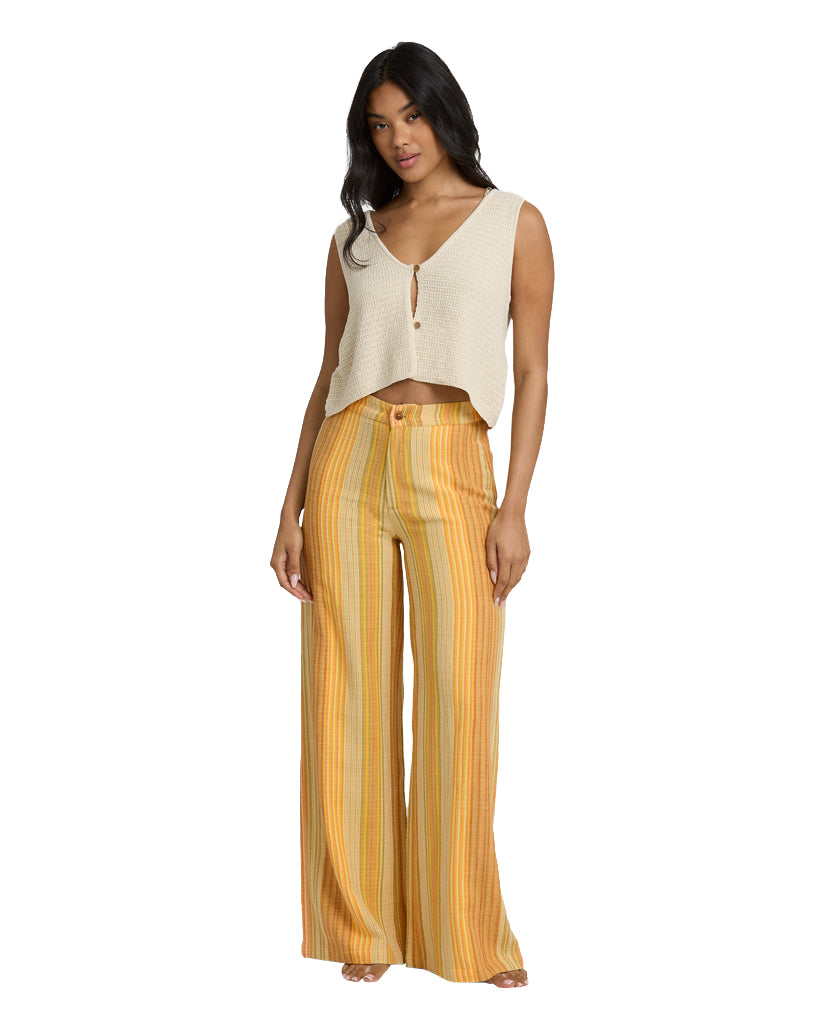 BILLABONG HAZY DAZE ELST PANT BRM-BROWN MULTI L