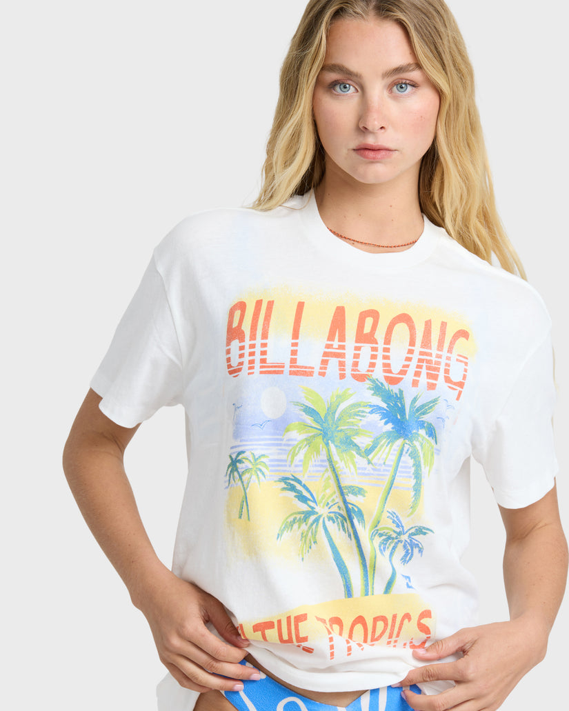 BILLABONG LUSH ESCAPE SS TEE SCS1-SALT CRYSTAL S