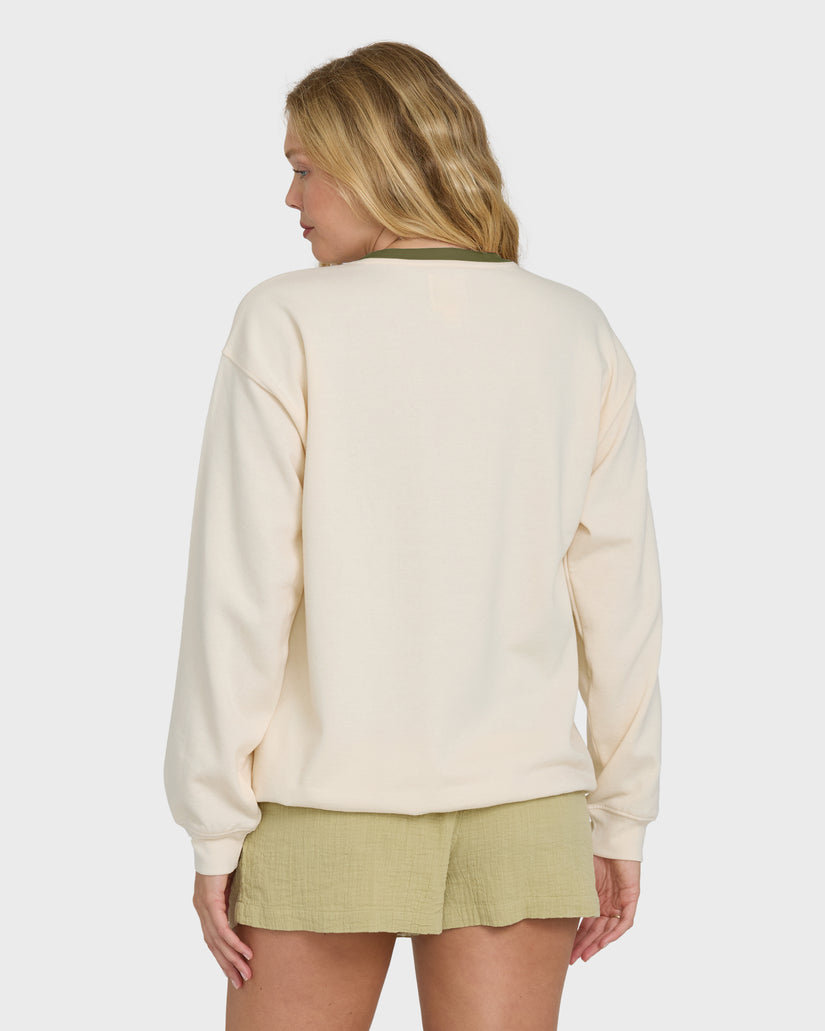 BILLABONG FRESHEST THINGS CREW FLC WCP-WHITE CAP S