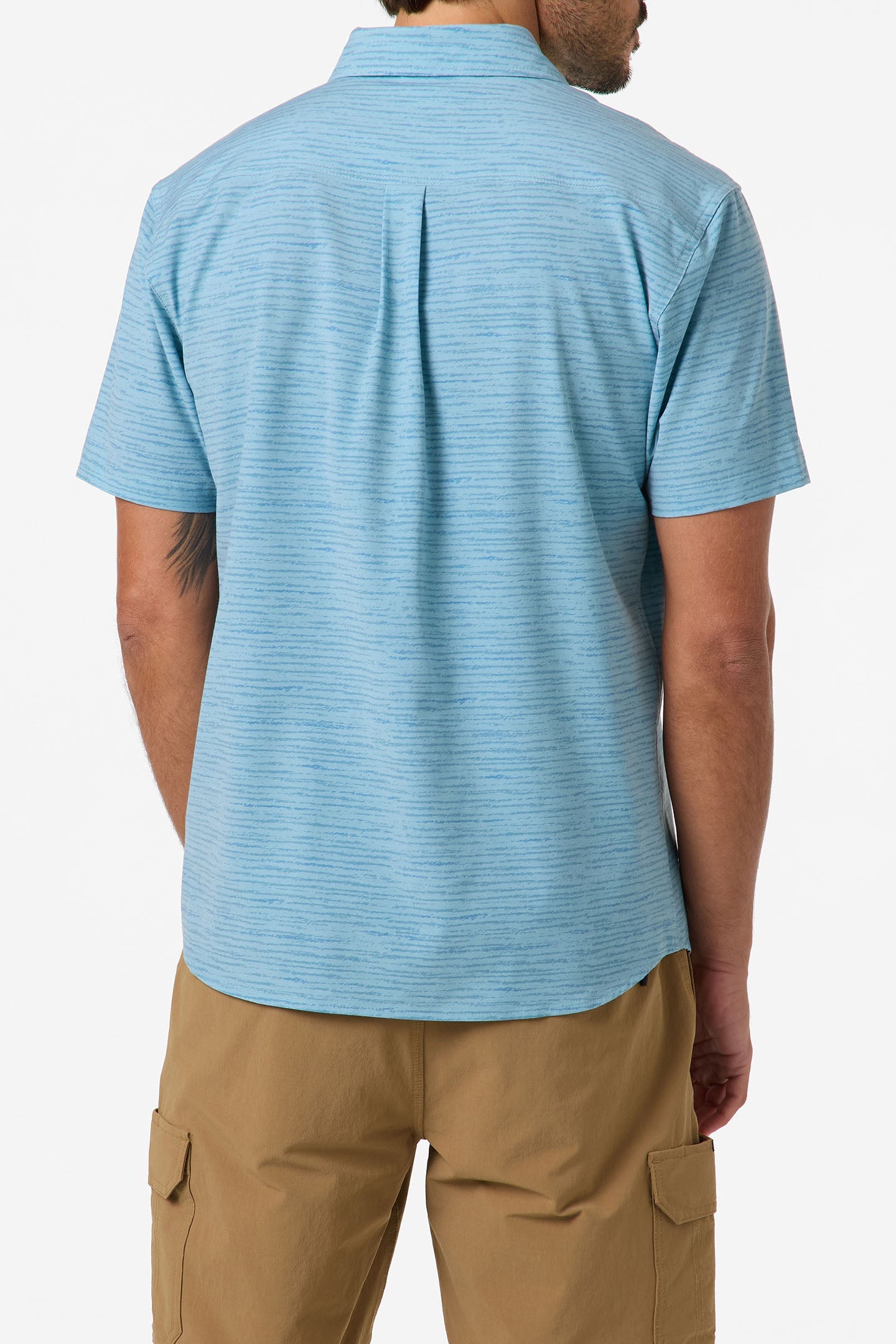 O'NEILL TRVLR UPF TRAVERSE STRIPE STANDARD SS WOVEN SHIRT SBL XXL