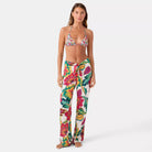 ROXY BEACH BLOSSOM TIE FRONT FOM-FLORAL MULTI L