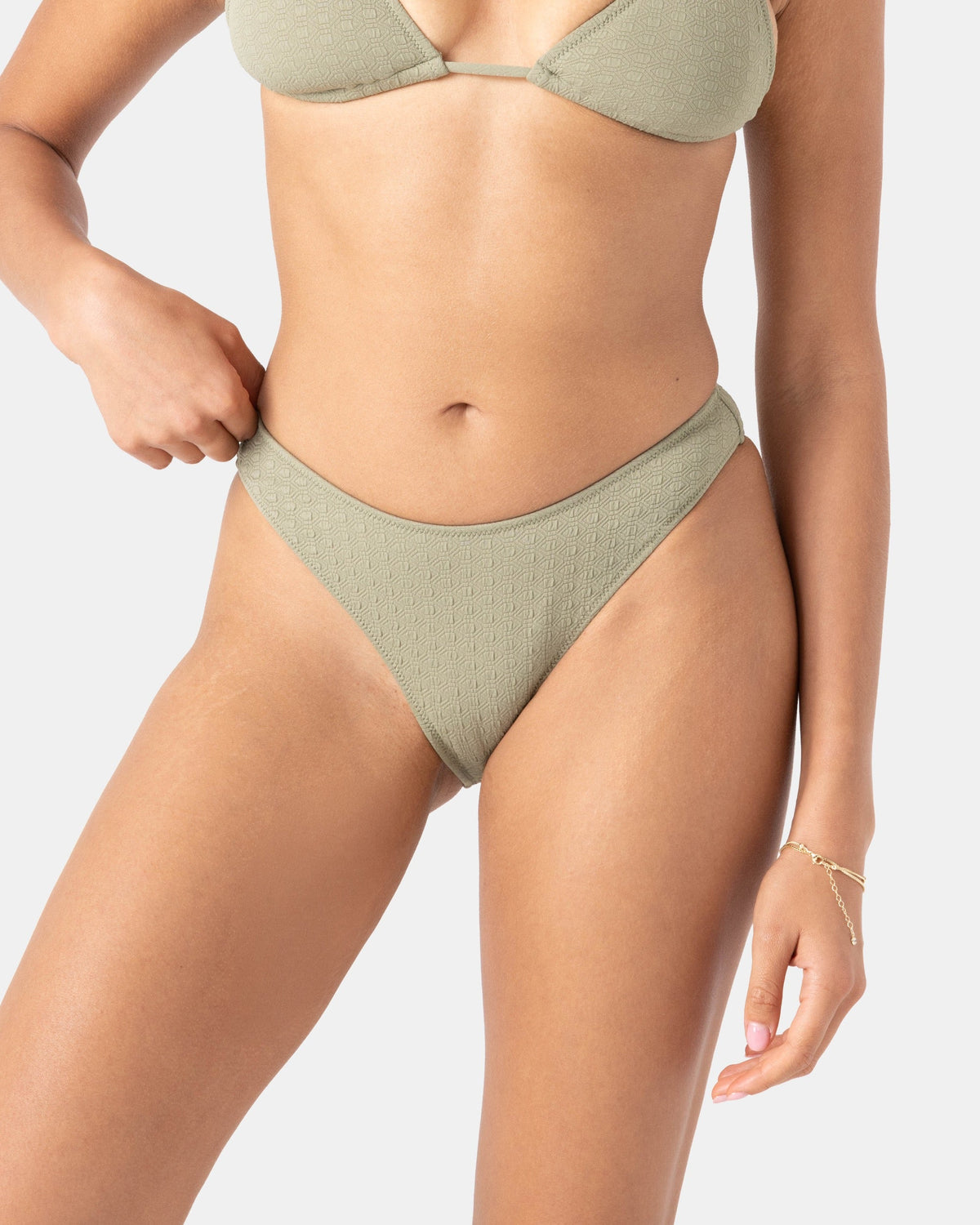 ROXY HALEIWA SCOOP CHEEKY OIG-OIL GREEN M