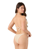 Roxy Crochet Mini Tiki Tri Bikini Top CRM-CREAM M