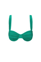 RHYTHM PACIFIC RIB SOFT STRAP BALCONETTE TOP GRN-GREEN 2S