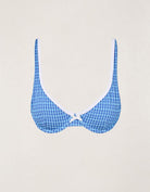 RHYTHM LOLA CHECK UNDERWIRE TOP BLU-BLUE 2S