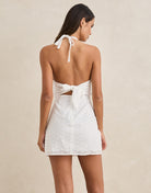 RHYTHM GIGI HALTER MINI DRESS WHT-WHITE 4L