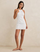 RHYTHM GIGI HALTER MINI DRESS WHT-WHITE 4L