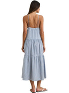 RHYTHM JACI MAXI DRESS BLU-BLUE 1XS