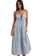 RHYTHM JACI MAXI DRESS BLU-BLUE 3M