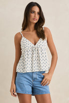 RHYTHM SEACLIFF CAMI TOP NAT-NATURAL 4L