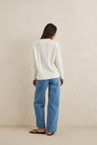 RHYTHM MOHAIR OCEANSIDE KNIT WHT-VINTAGE WHITE 3M