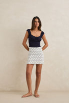 RHYTHM SEACLIFF MINI SKIRT NAT-NATURAL 1XS