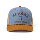 Seager Branded Trucker Snapback Blue/Tan O/S