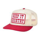 Seager Keep It Country Mesh Trucker Cream/Red O/S