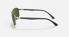 Ray-ban 0RB3671CH Polarized Sunglasses BlackonSilver DarkGreen
