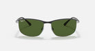 Ray-ban 0RB3671CH Polarized Sunglasses BlackonSilver DarkGreen