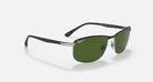 Ray-ban 0RB3671CH Polarized Sunglasses BlackonSilver DarkGreen