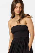 O'NEILL PIPER MIDI DRESS BLK-Black L
