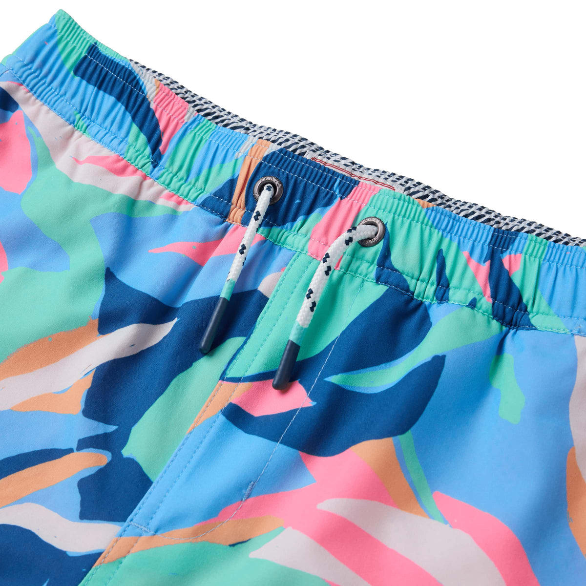 Party Pants Boys Swim Trunks W-T-Floral-LtBlue S
