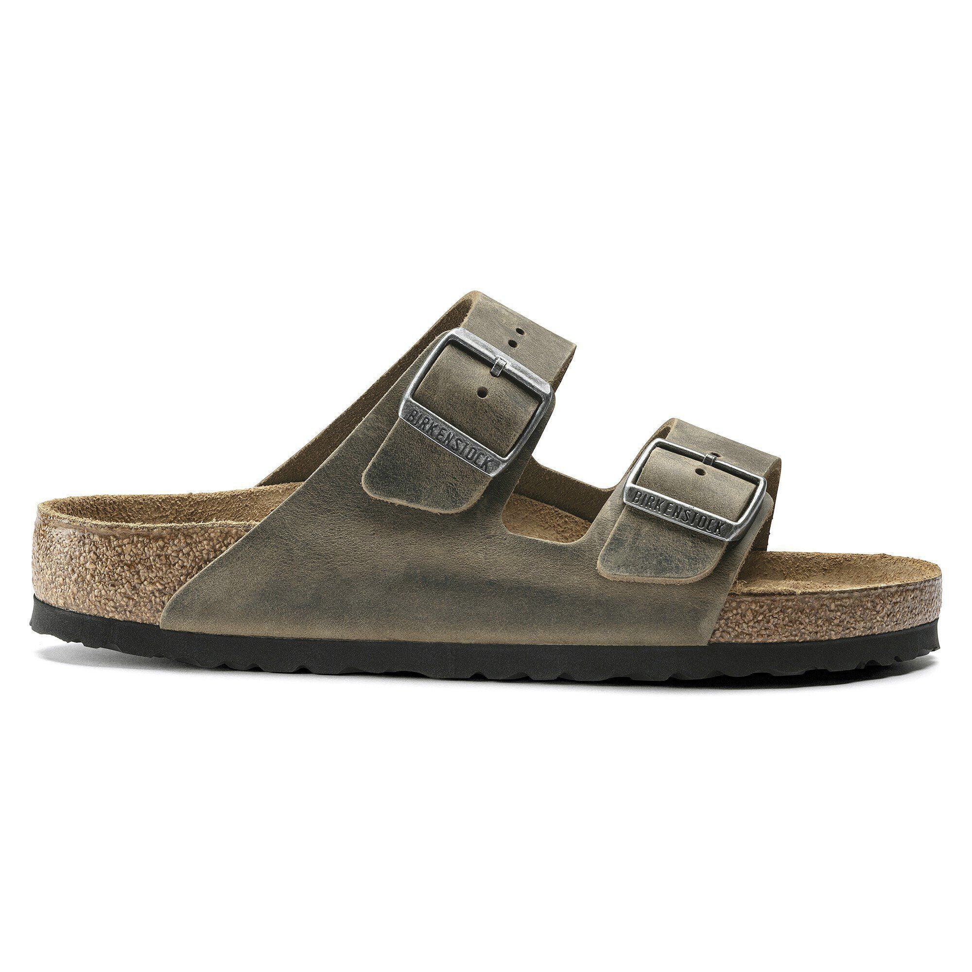Birkenstock Arizona Mens Sandal Suede-Faded Khaki 9