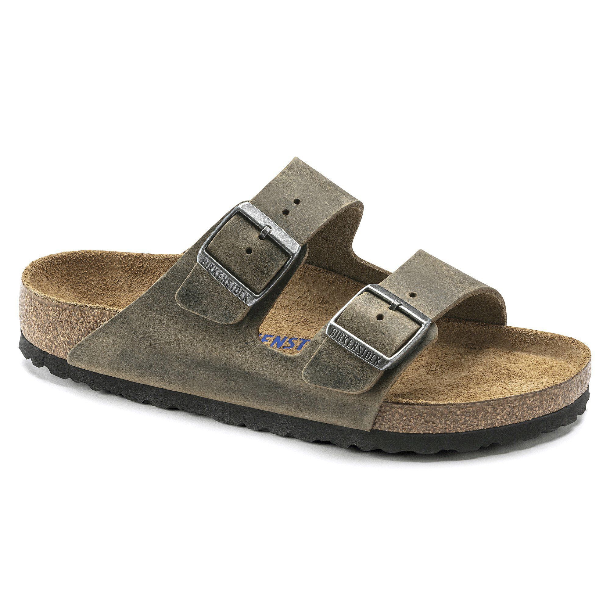 Birkenstock Arizona Mens Sandal Suede-Faded Khaki 9