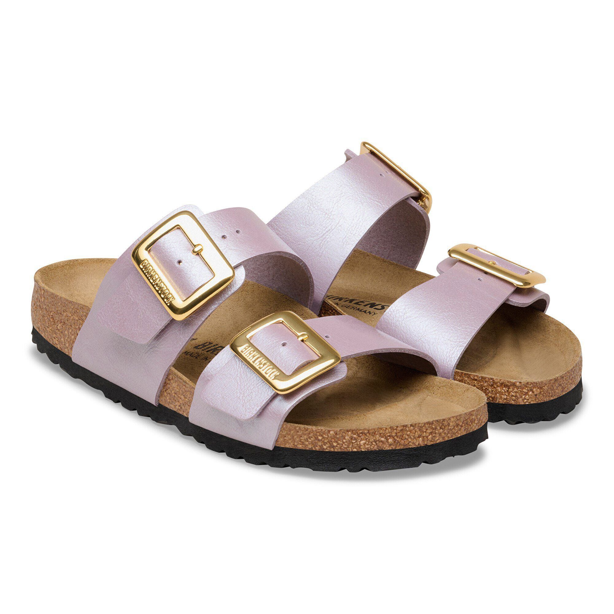 Birkenstock Sydney Luxe Buckle Womens Sandal Birko-Flor-Graceful Orchid 6