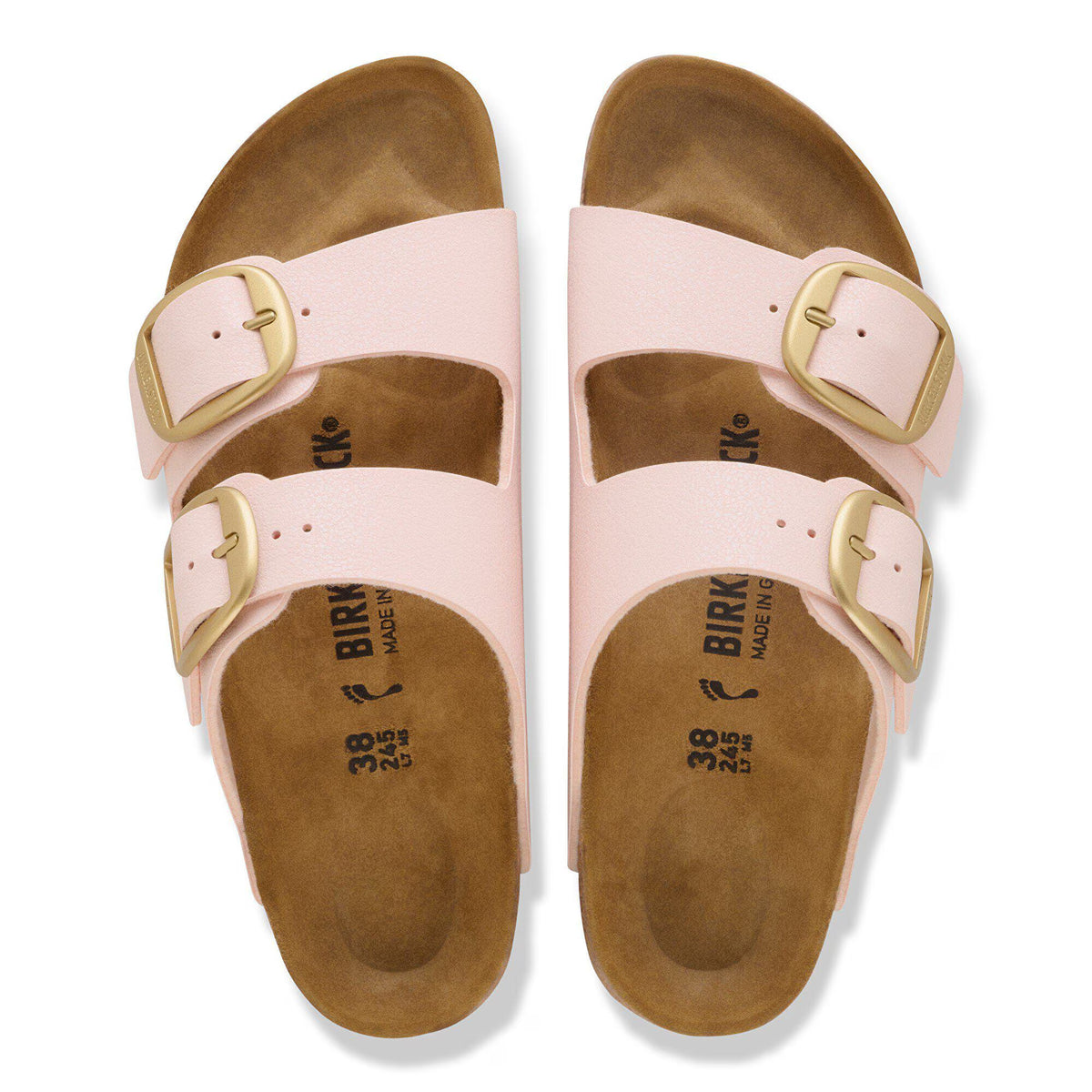 Birkenstock Arizona Big Buckle Womens Sandal Birkibuc-Light Rose 6