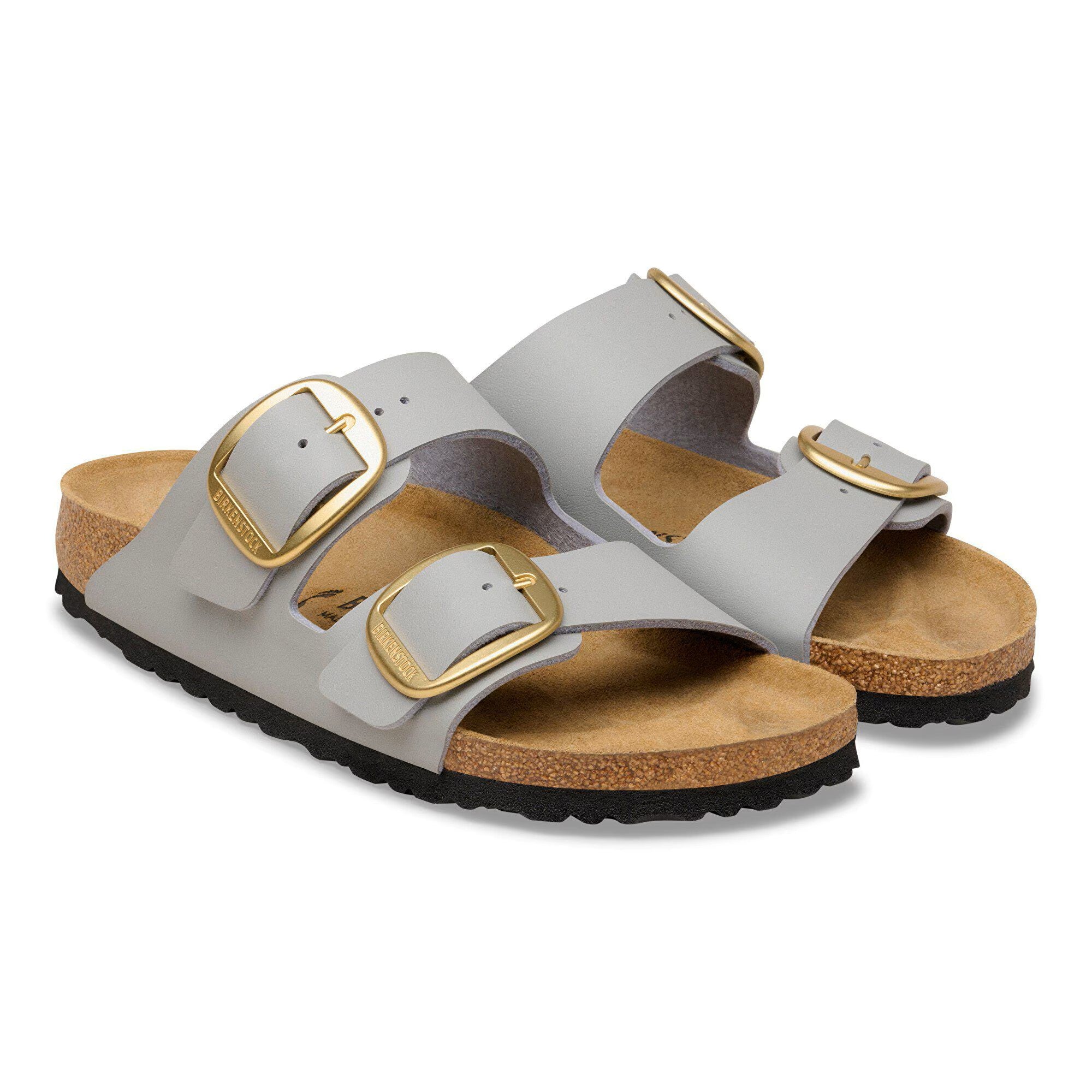 Birkenstock Arizona Big Buckle Womens Sandal Birko-Flor-Stone Coin 10