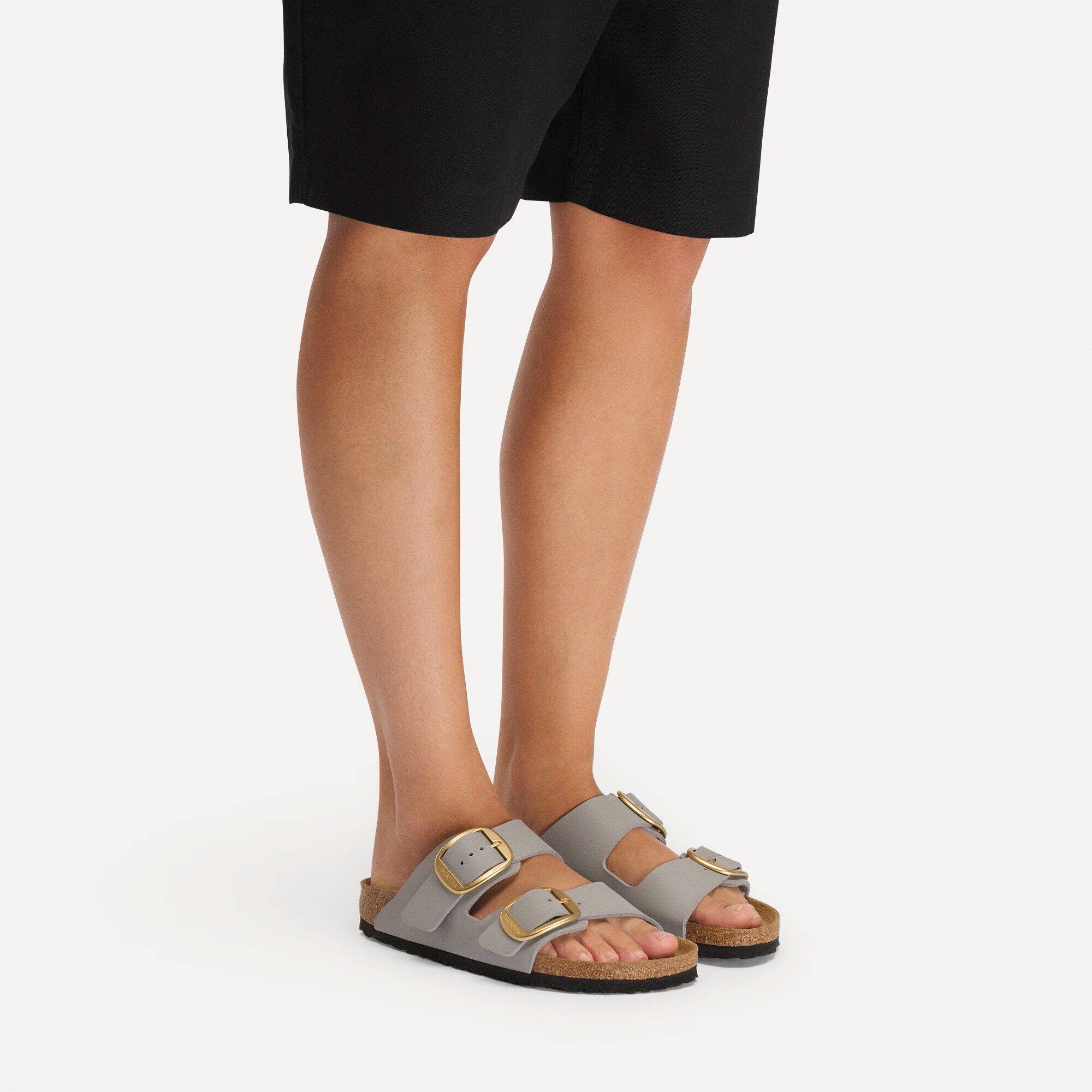 Birkenstock Arizona Big Buckle Womens Sandal Birko-Flor-Stone Coin 10