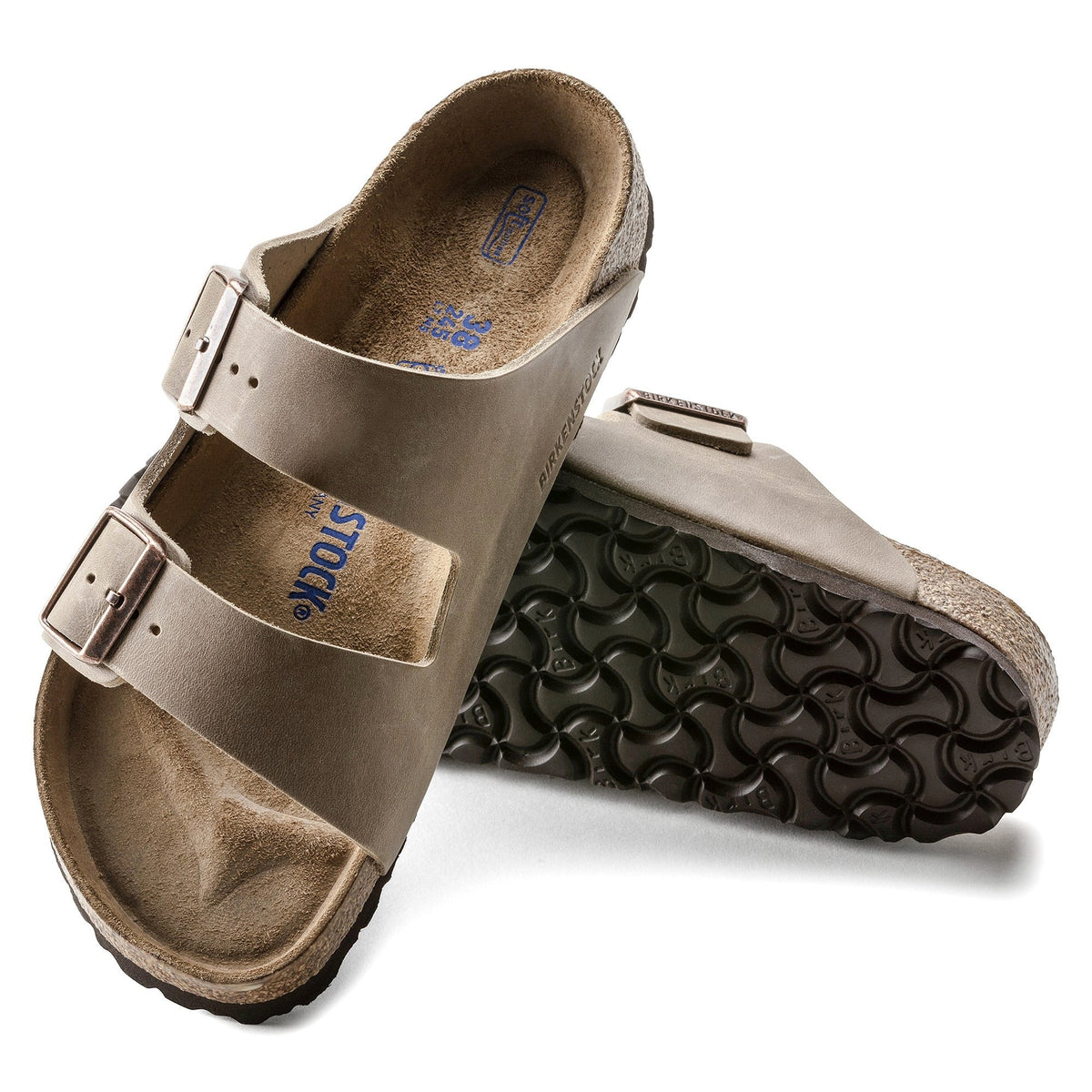 Birkenstock Arizona Big Buckle Womens Sandal Oiled Leather-Tobacco 7