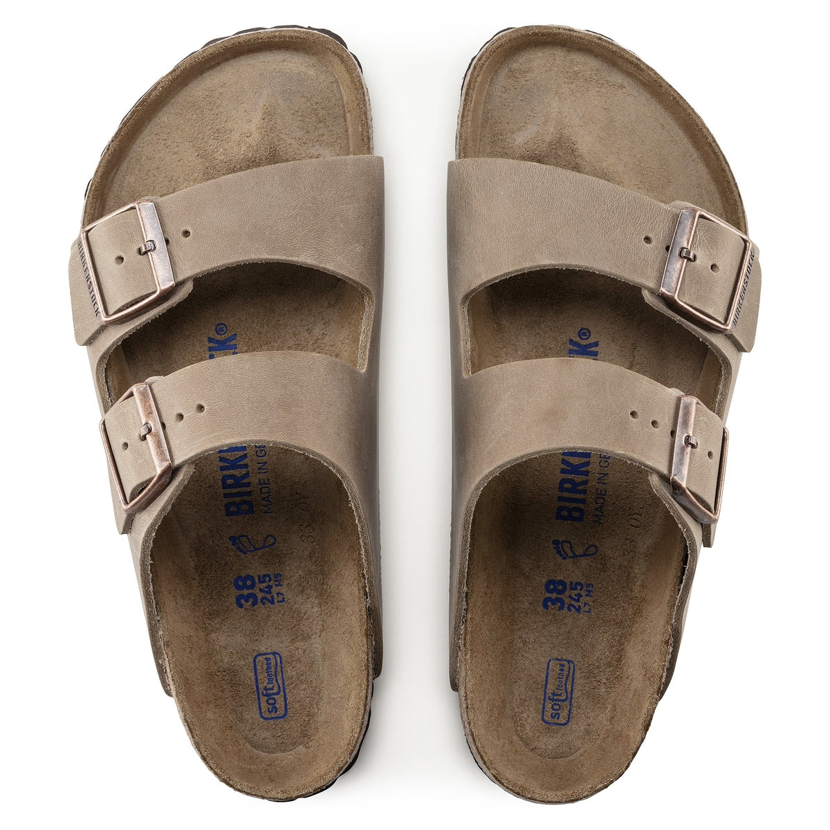 Birkenstock Arizona Big Buckle Womens Sandal Oiled Leather-Tobacco 7