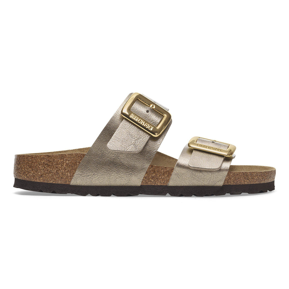 Birkenstock Sydney Luxe Buckle Womens Sandal Birko-Flor-Graceful Taupe 7