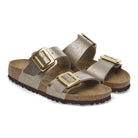 Birkenstock Sydney Luxe Buckle Womens Sandal Birko-Flor-Graceful Taupe 8