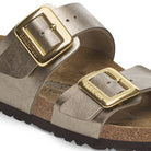Birkenstock Sydney Luxe Buckle Womens Sandal Birko-Flor-Graceful Taupe 7