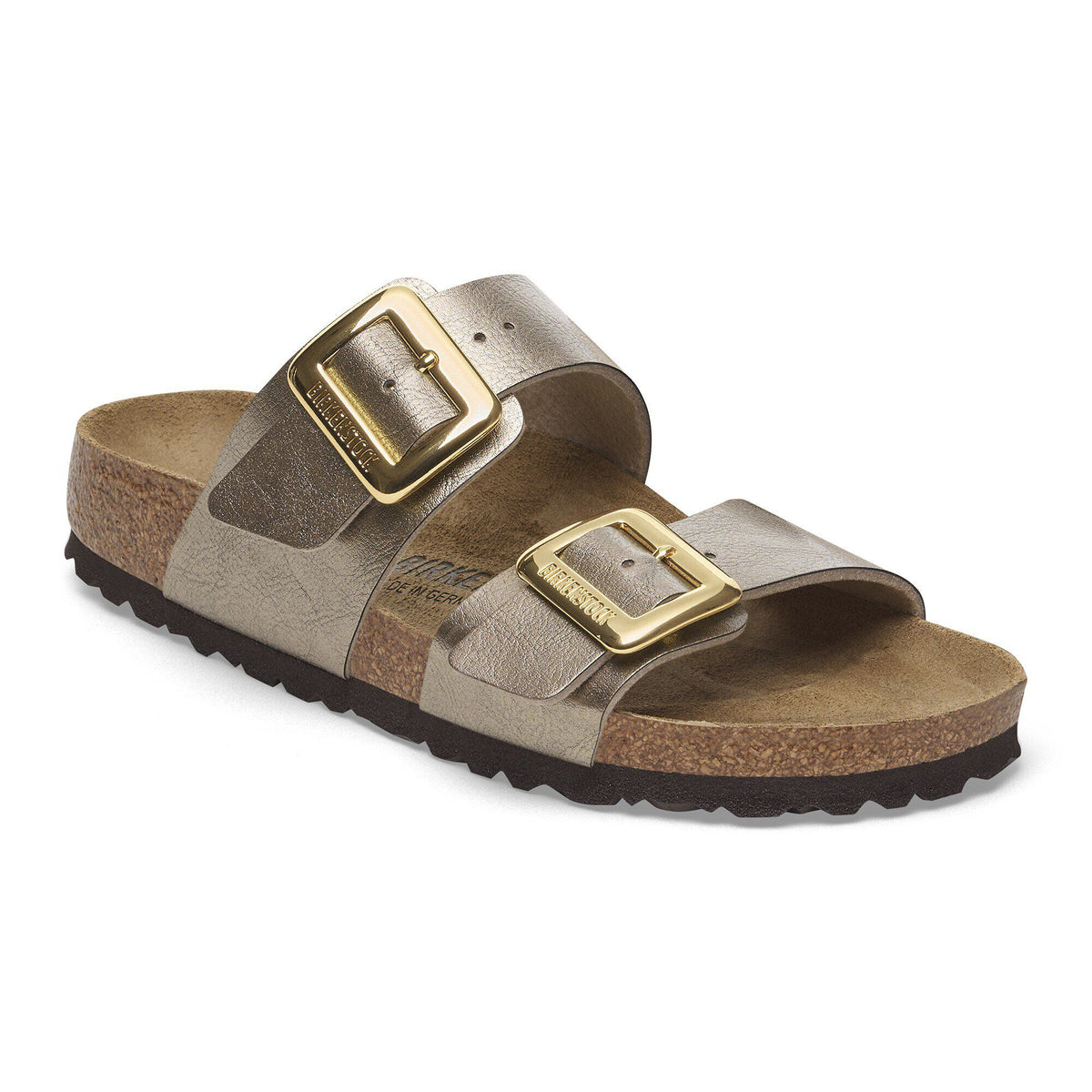 Birkenstock Sydney Luxe Buckle Womens Sandal Birko-Flor-Graceful Taupe 10