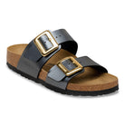 Birkenstock Sydney Luxe Buckle Womens Sandal Birko-Flor-Metallic Black 7