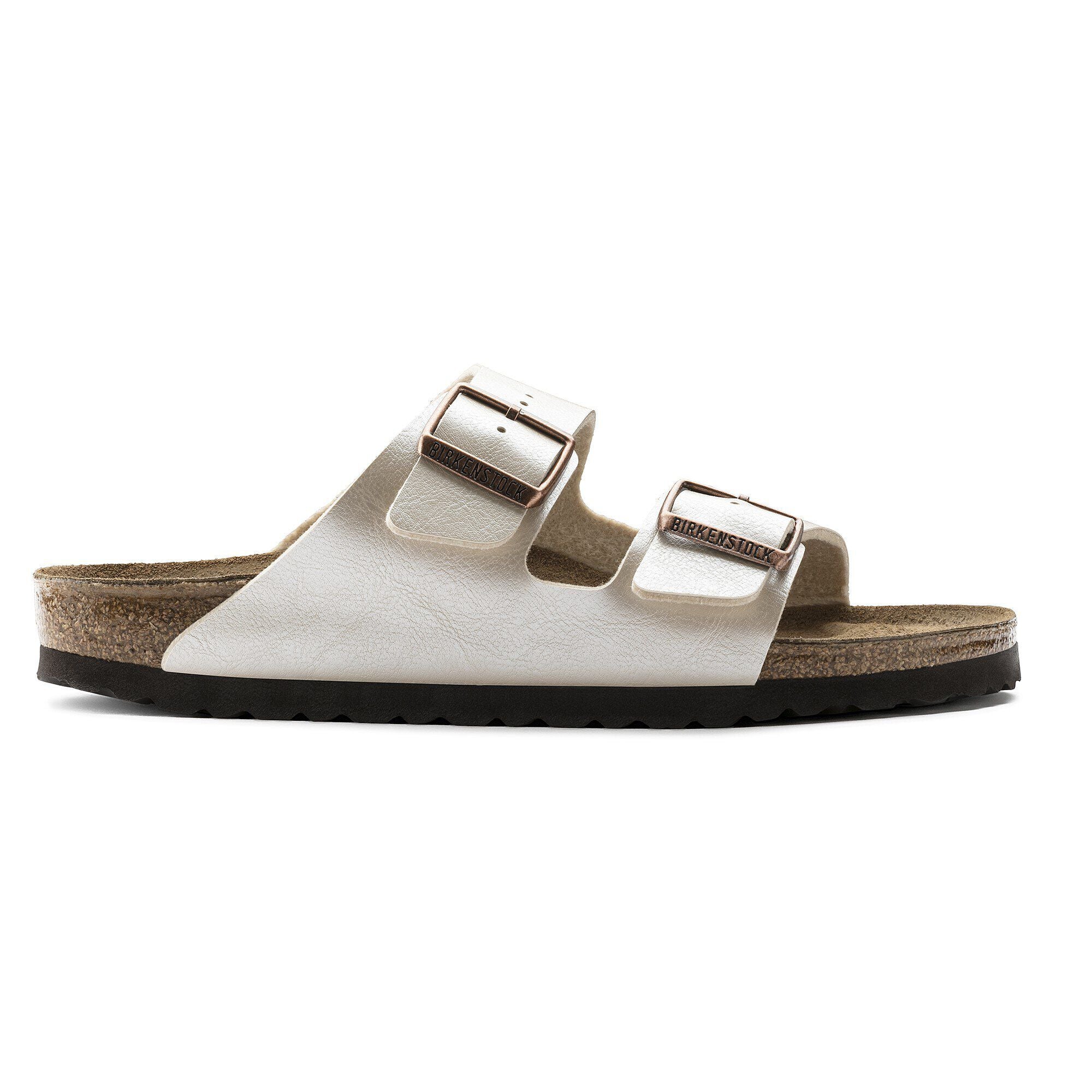 Birkenstock Arizona Womens Sandal Birko-Flor-Graceful Pearl White 9